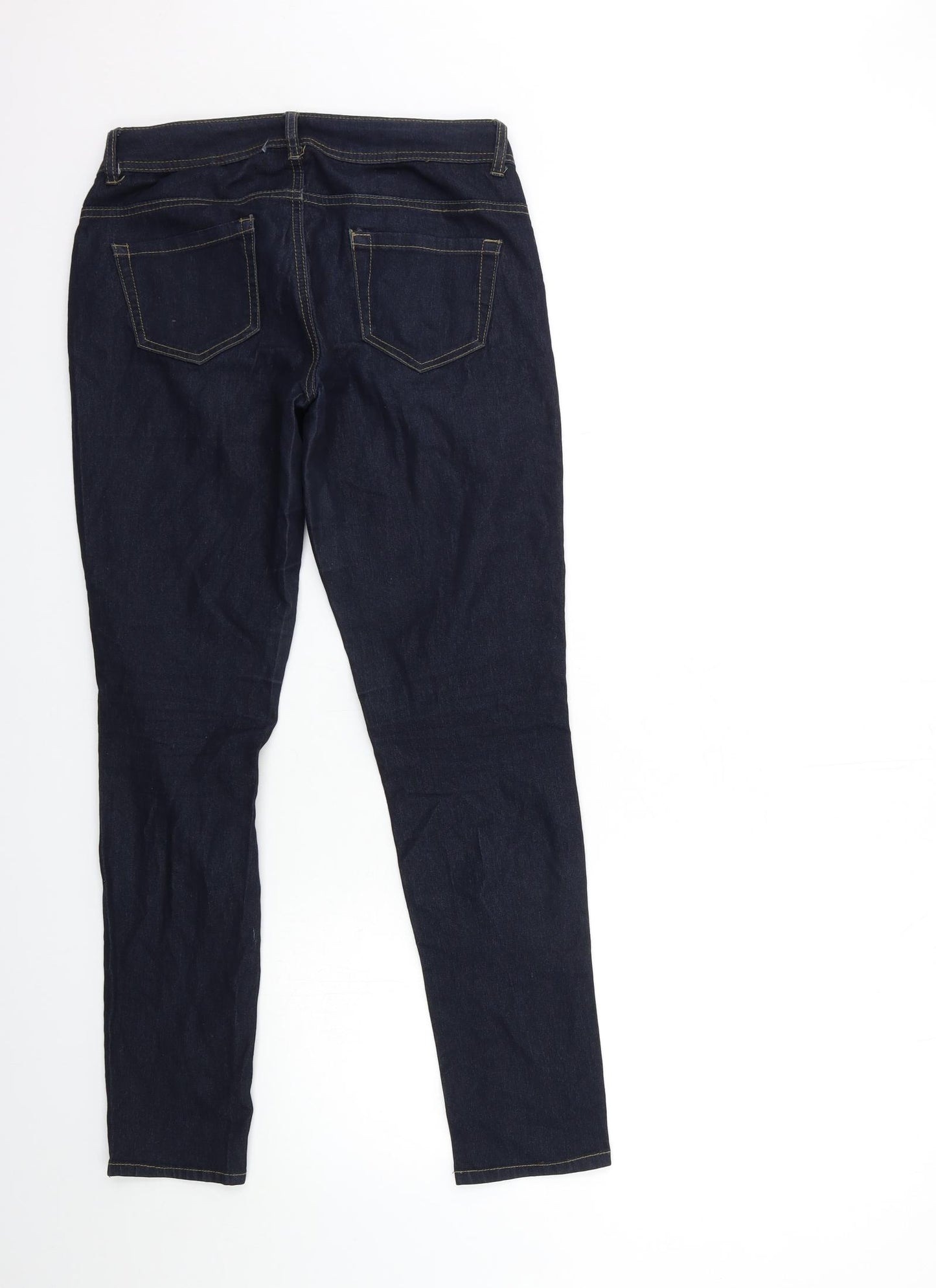 Denim & Co. Womens Blue  Denim Skinny Jeans Size 10 L29 in
