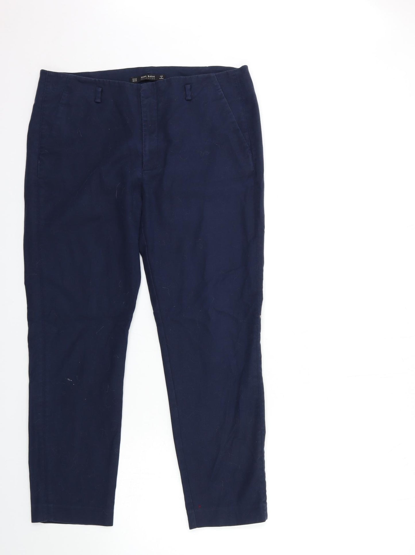 Zara Womens Blue   Trousers  Size 12 L26 in