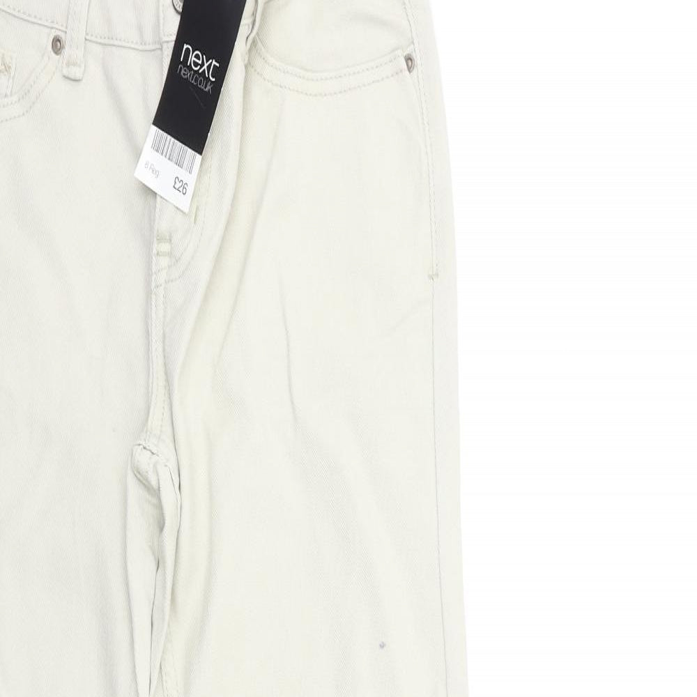 NEXT Womens Beige  Denim Skinny Jeans Size 8 L28 in