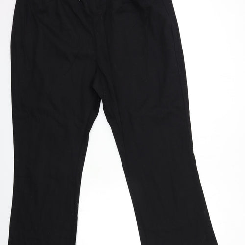 Fabric Womens Black   Trousers  Size 30 L30 in