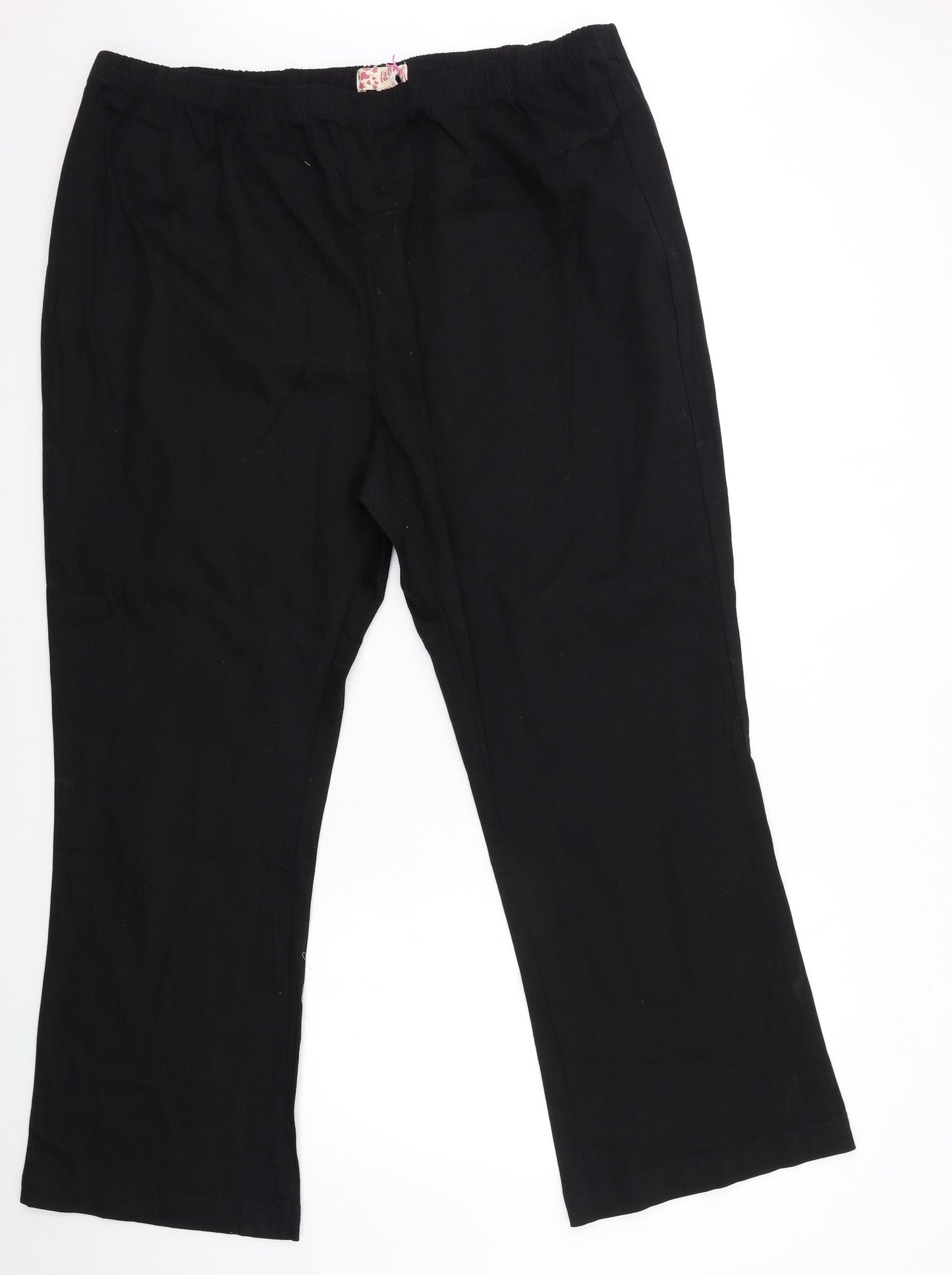 Fabric Womens Black   Trousers  Size 30 L30 in