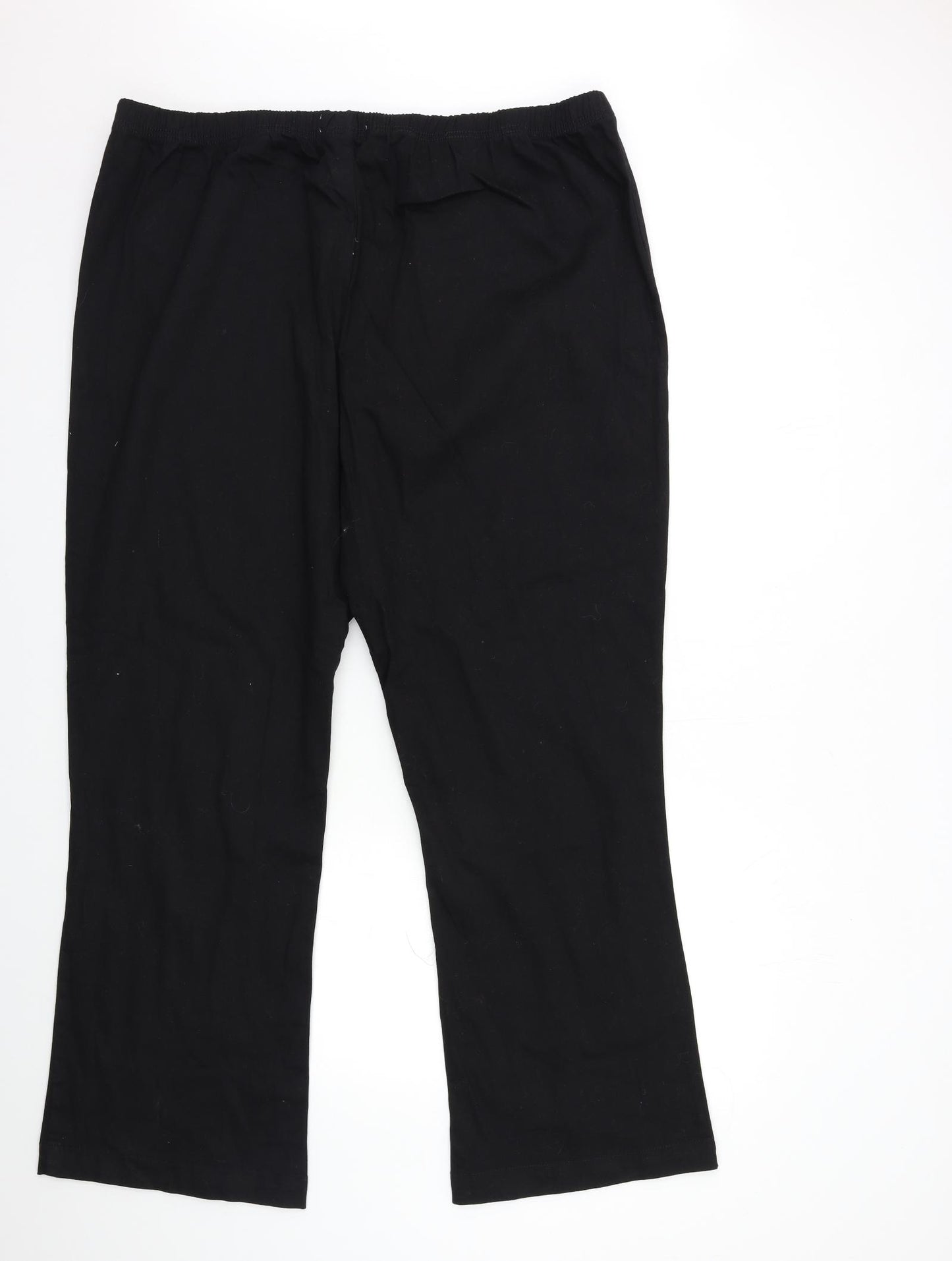 Fabric Womens Black   Trousers  Size 30 L30 in