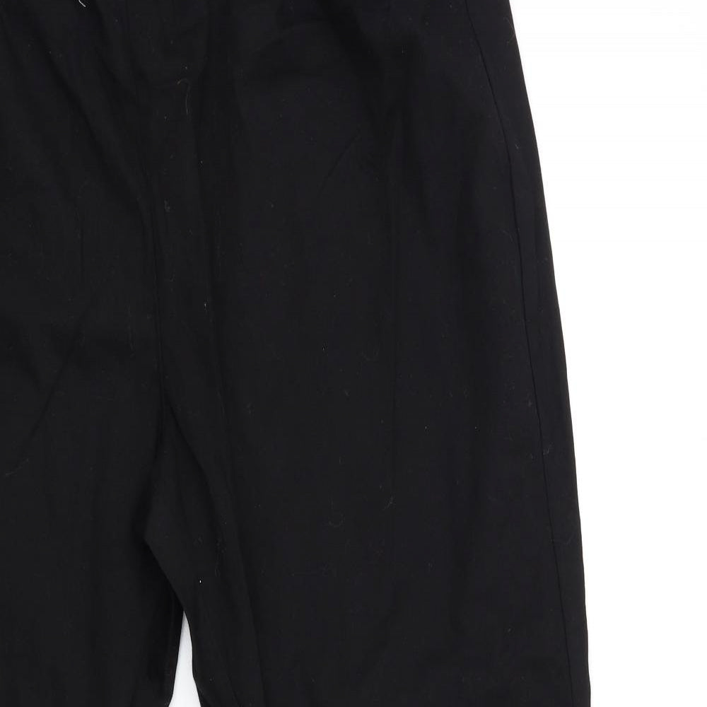 Fabric Womens Black   Trousers  Size 30 L30 in