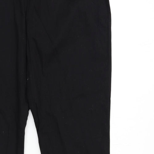 Fabric Womens Black   Trousers  Size 30 L30 in