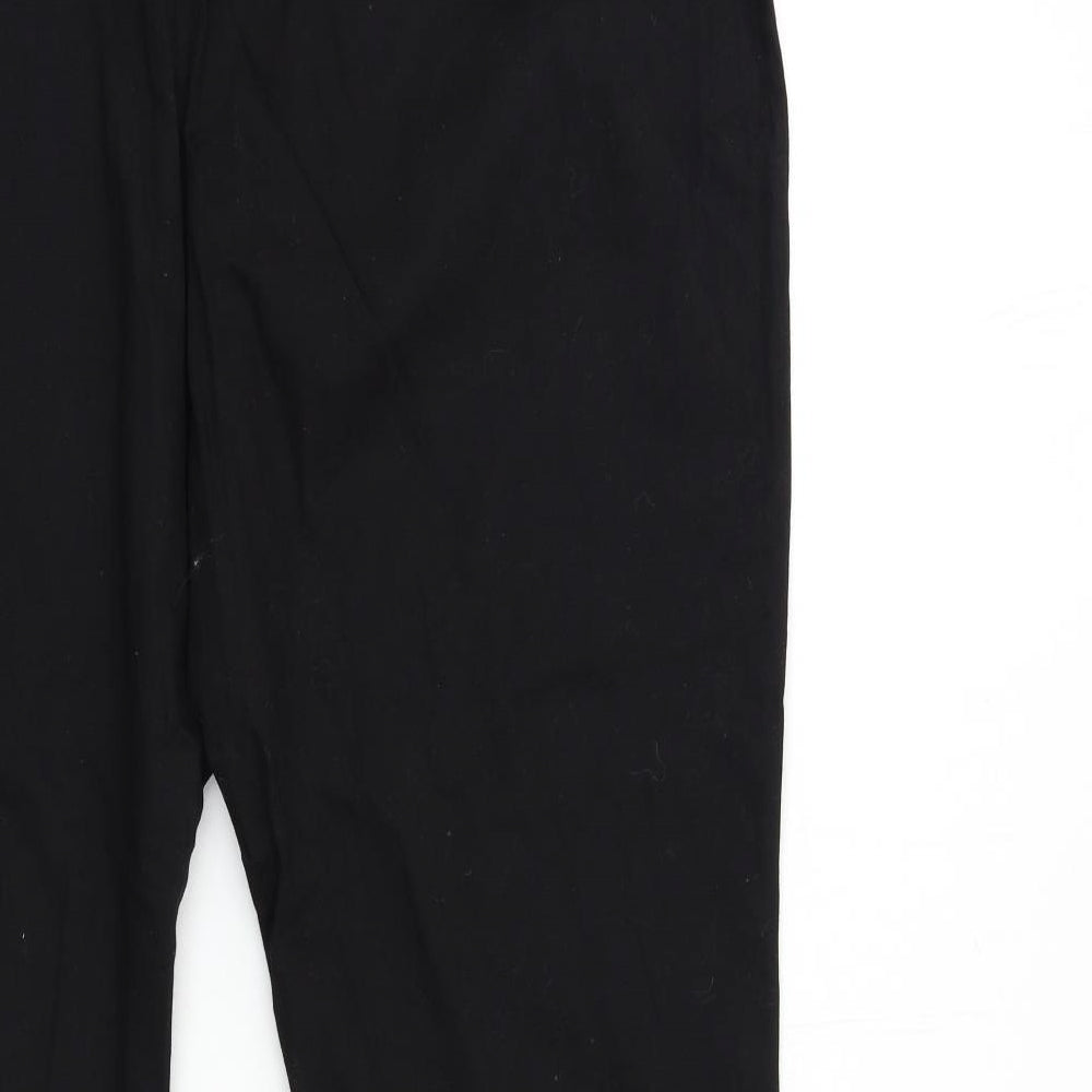 Fabric Womens Black   Trousers  Size 30 L30 in