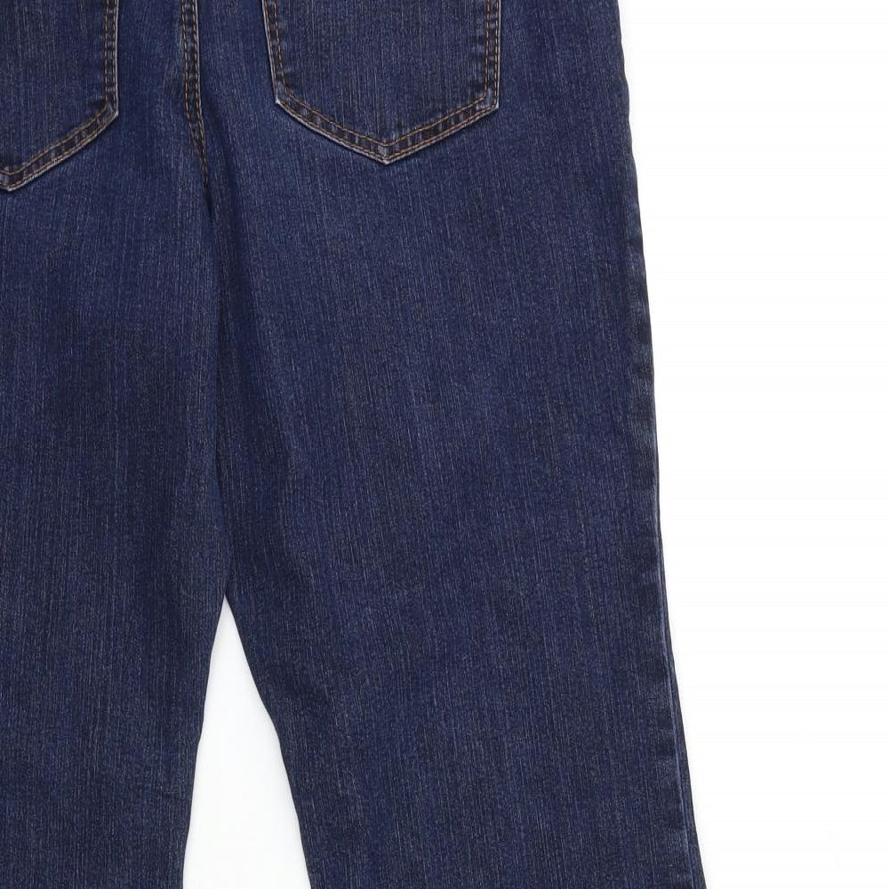Marks and Spencer Womens Blue  Denim Flared Jeans Size 14 L27 in
