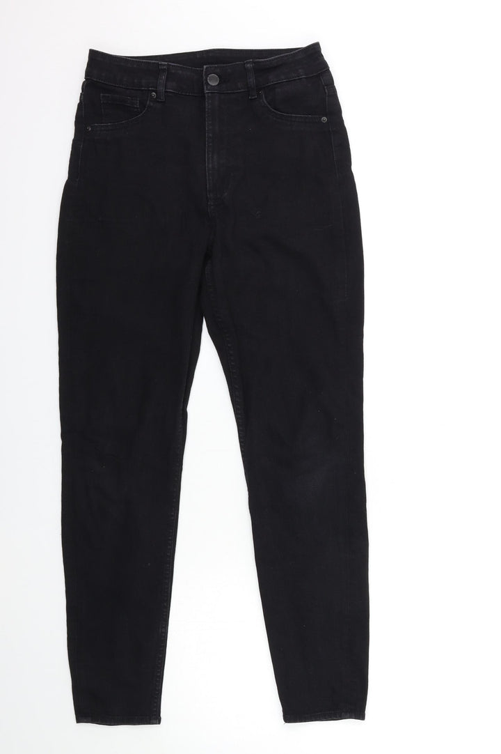 H&M Womens Black  Denim Skinny Jeans Size 8 L28 in