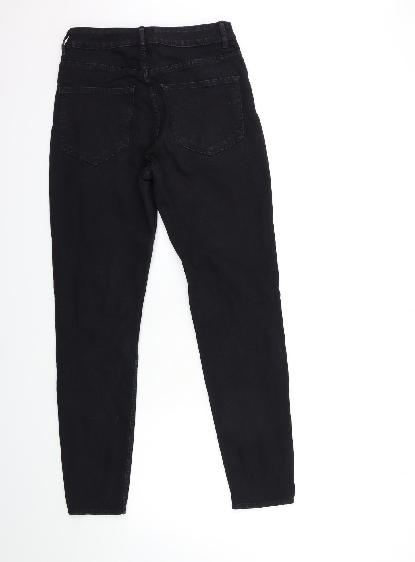H&M Womens Black  Denim Skinny Jeans Size 8 L28 in