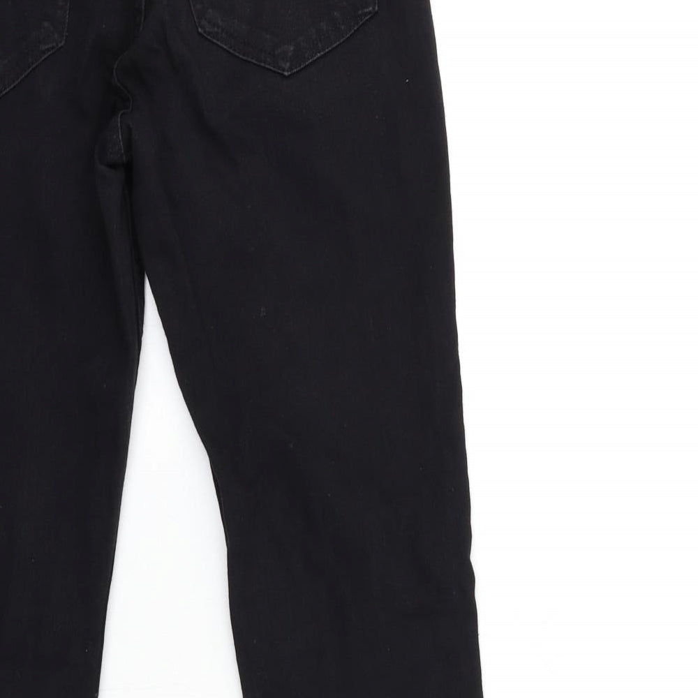 H&M Womens Black  Denim Skinny Jeans Size 8 L28 in