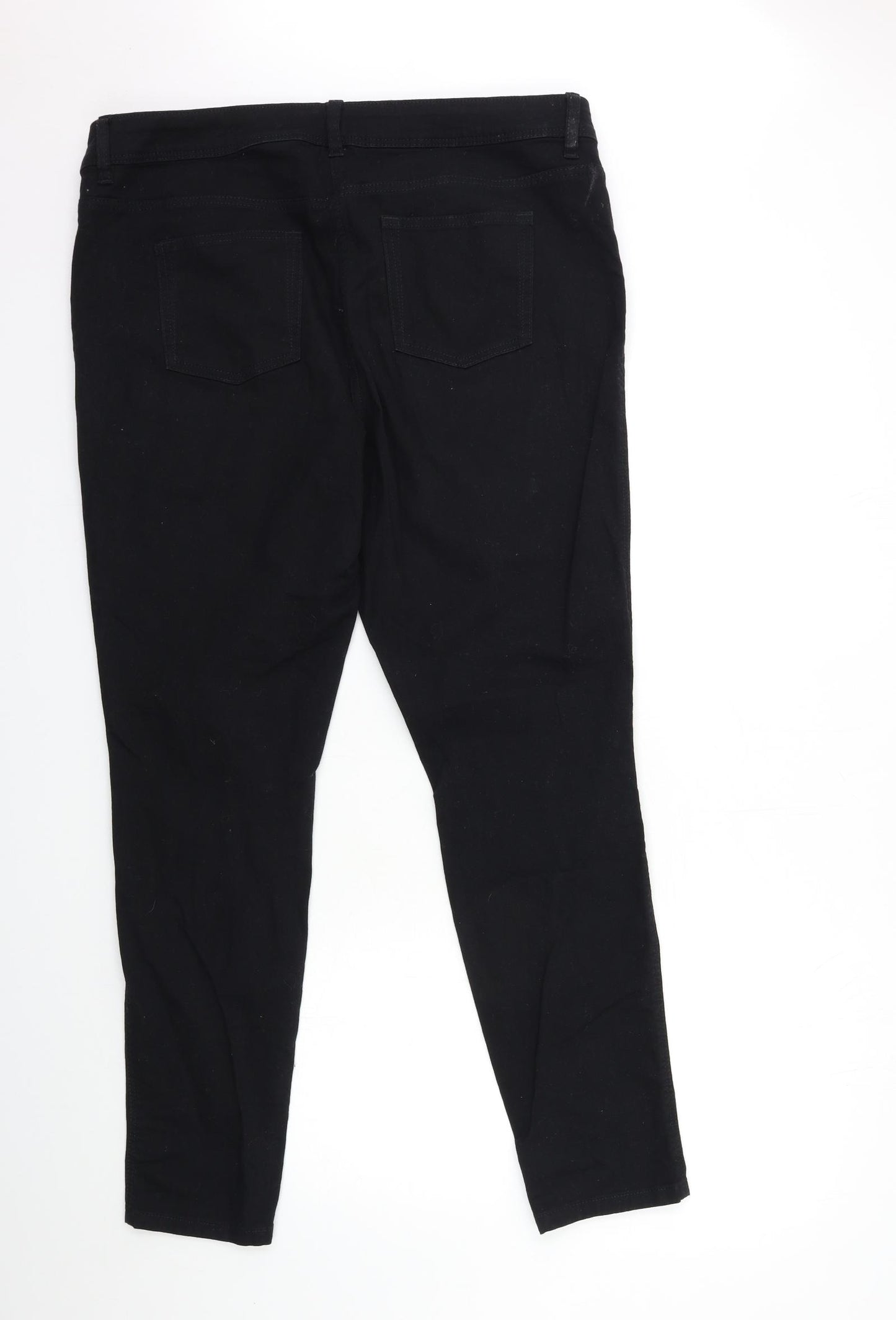 NEXT Womens Black  Denim Skinny Jeans Size 18 L30 in