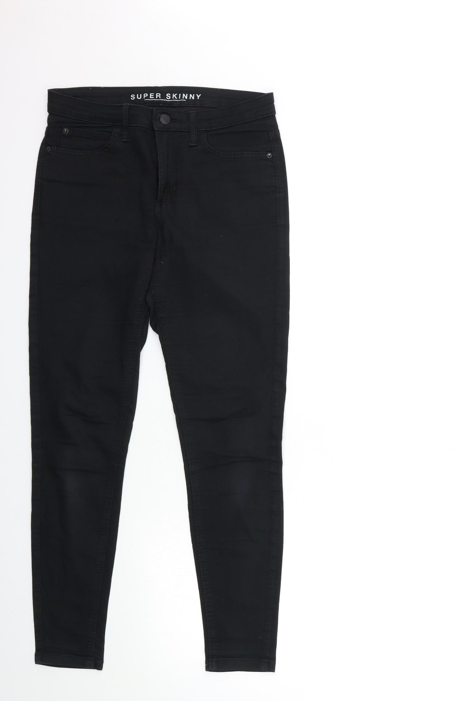 Marks and Spencer Womens Black  Denim Skinny Jeans Size 10 L28 in