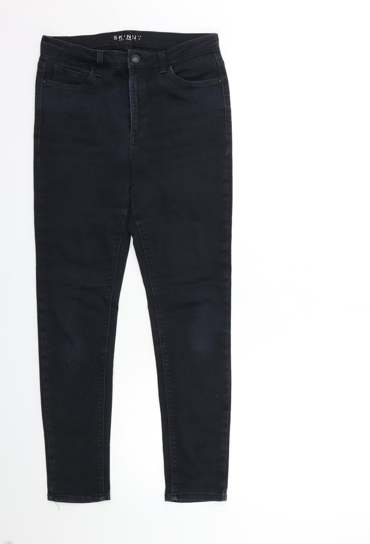 Marks and Spencer Womens Black  Denim Skinny Jeans Size 10 L27 in