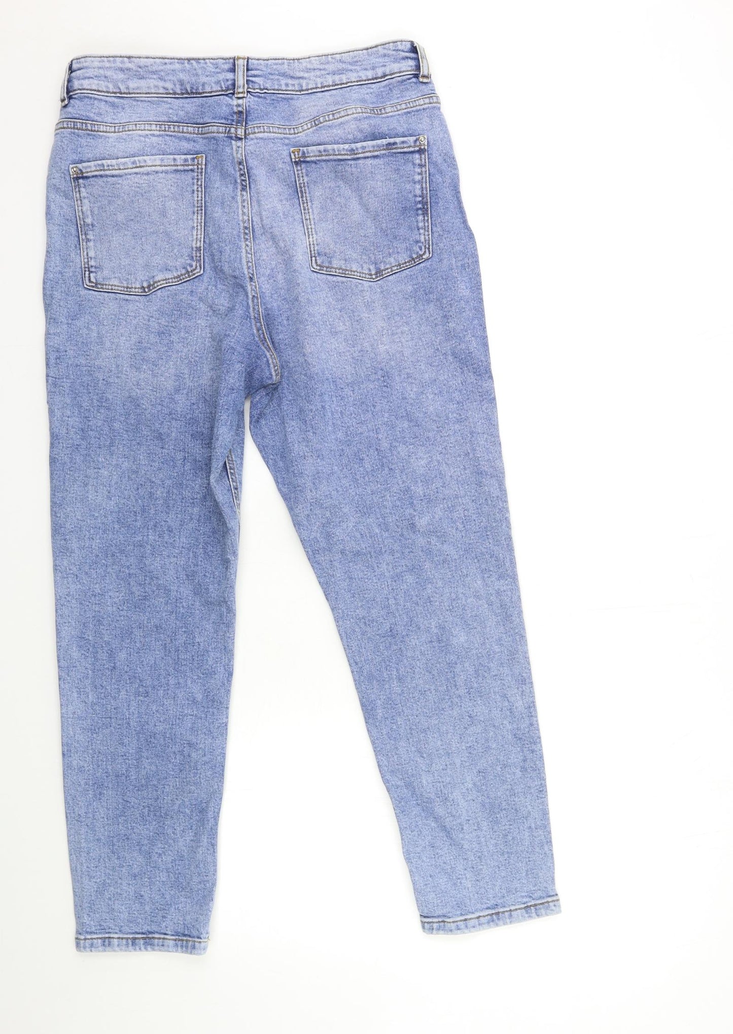 Dorothy Perkins Womens Blue  Denim Mom Jeans Size 14 L27 in