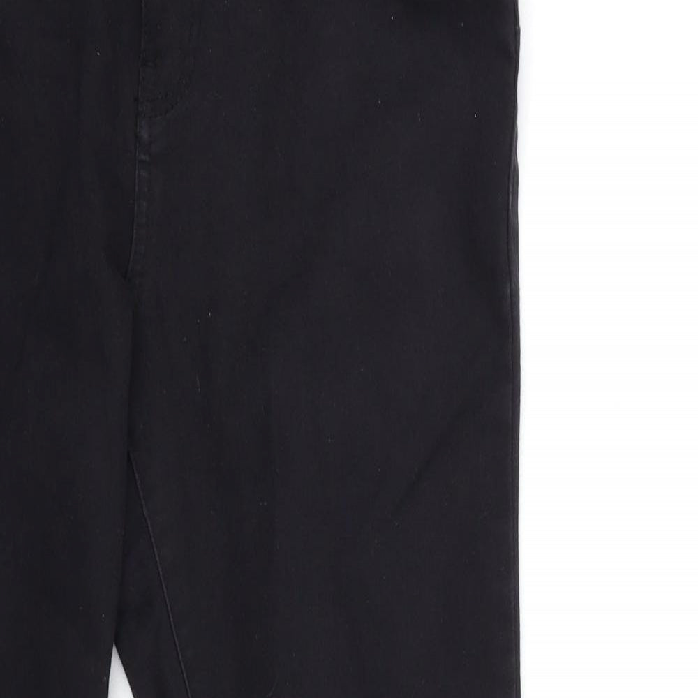Denim & Co. Womens Black  Denim Skinny Jeans Size 14 L27 in