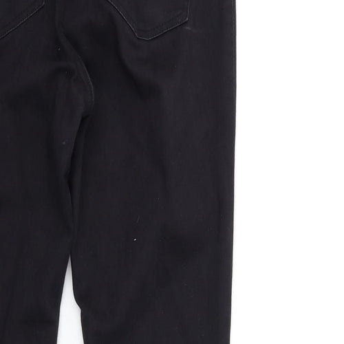 Denim & Co. Womens Black  Denim Skinny Jeans Size 14 L27 in
