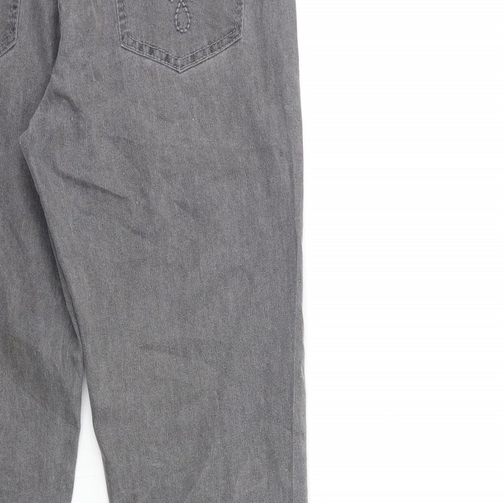 Denim & Co. Womens Grey  Denim Jegging Jeans Size 12 L30 in