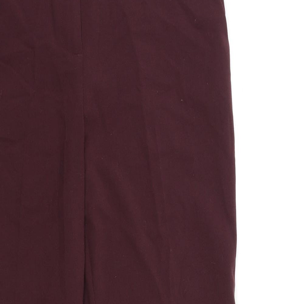 Marks and Spencer Womens Red   Trousers  Size 14 L27 in