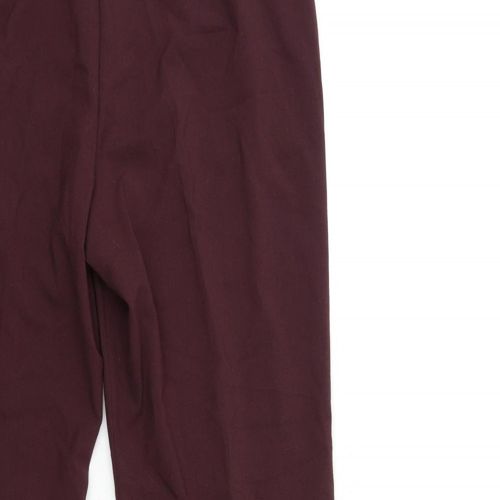 Marks and Spencer Womens Red   Trousers  Size 14 L27 in