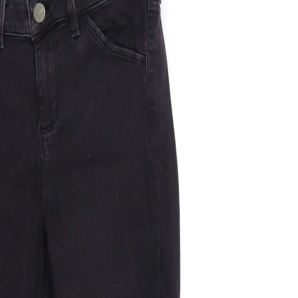 Oasis Womens Black  Denim Cropped Jeans Size 10 L24 in