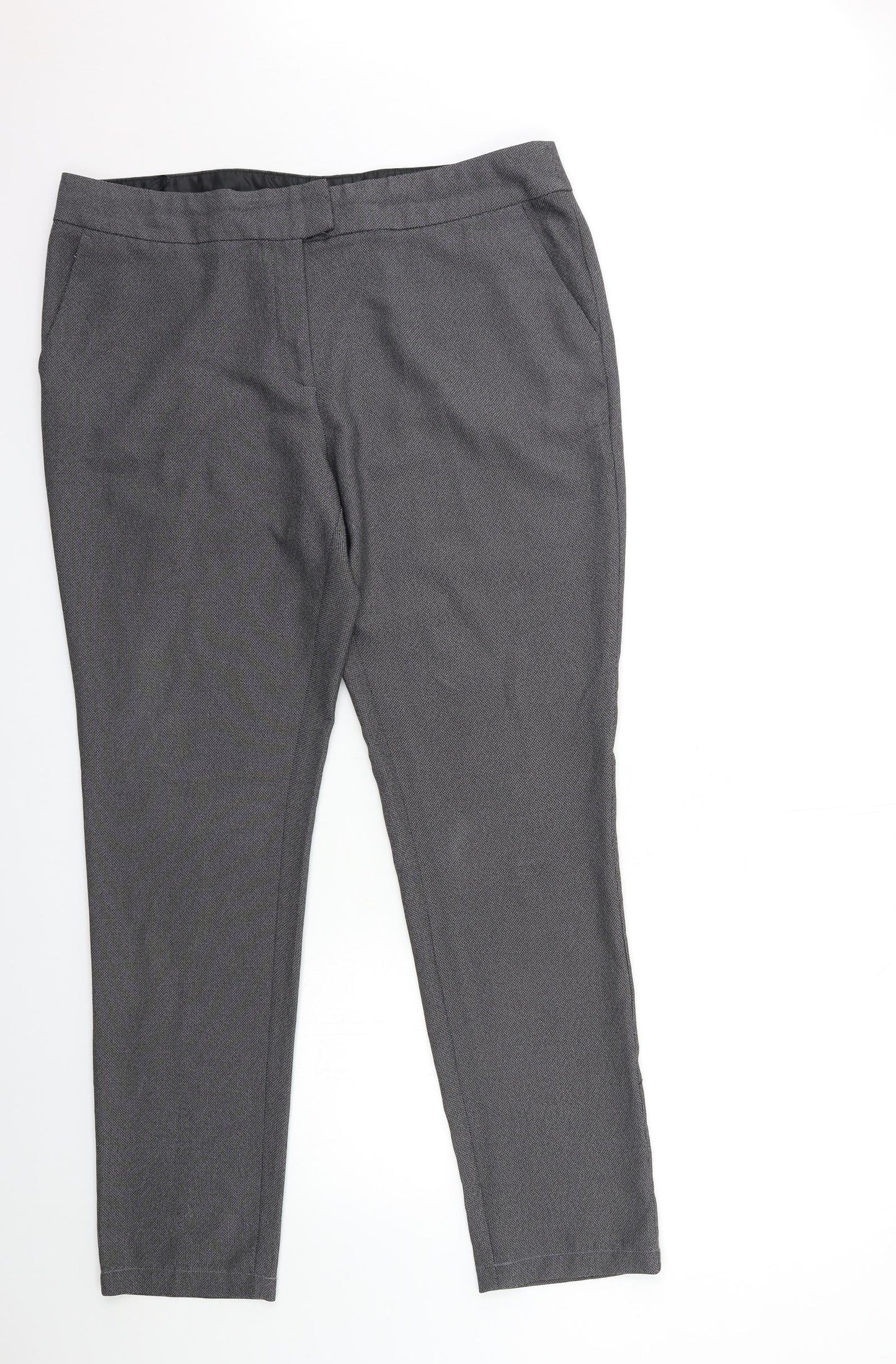Papaya Womens Grey   Trousers  Size 16 L31 in