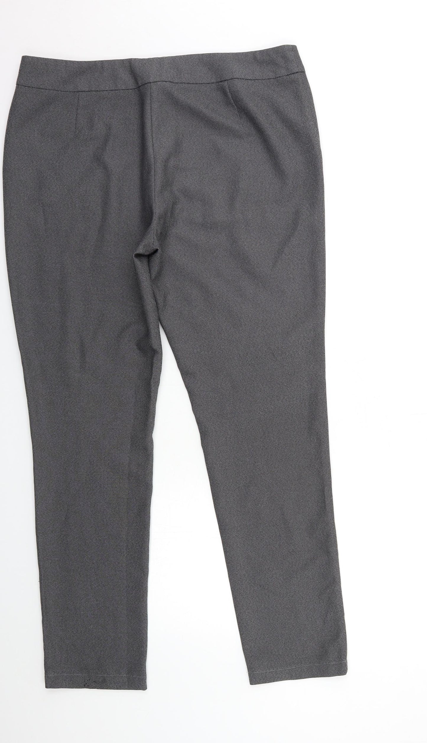 Papaya Womens Grey   Trousers  Size 16 L31 in