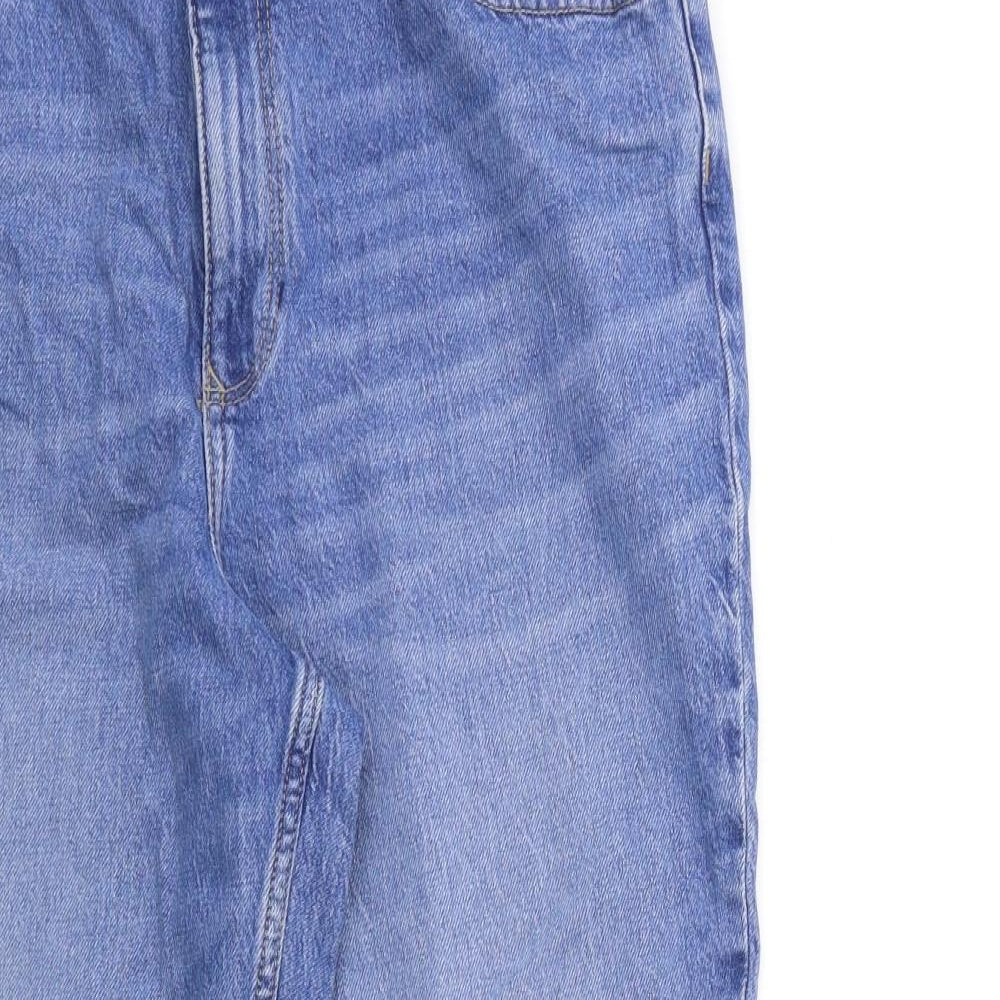 F&F Womens Blue  Denim Mom Jeans Size 14 L27 in