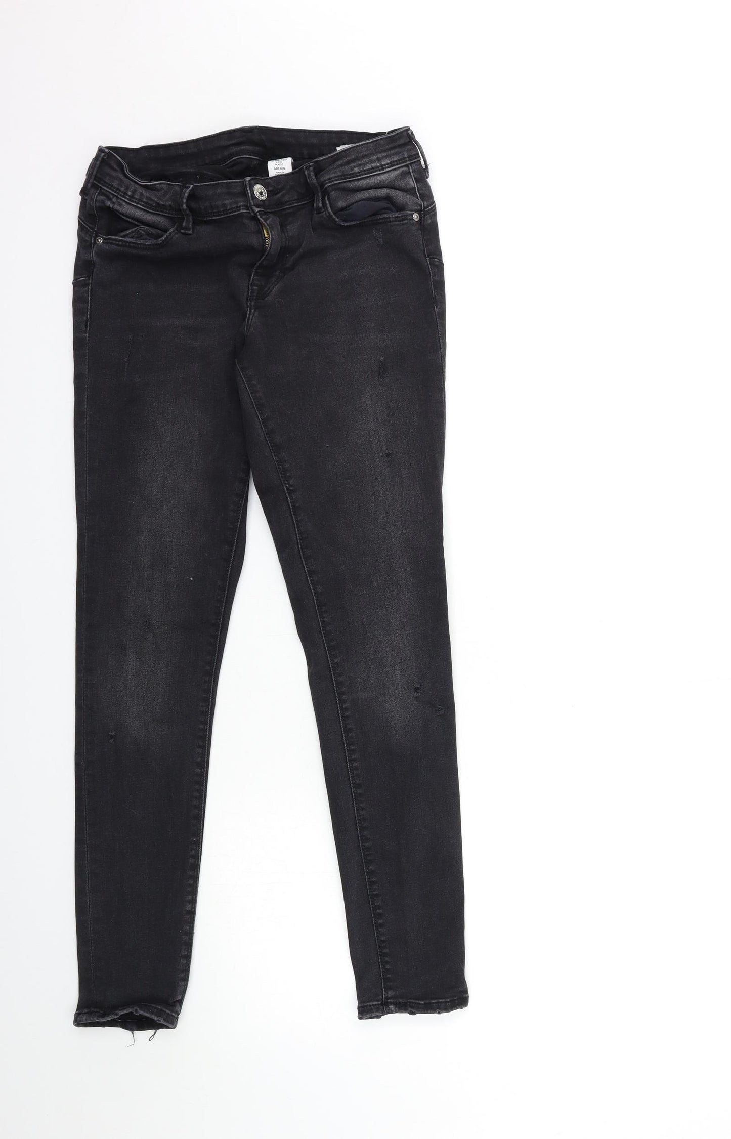 H&M Womens Black  Denim Skinny Jeans Size 29 in L30 in