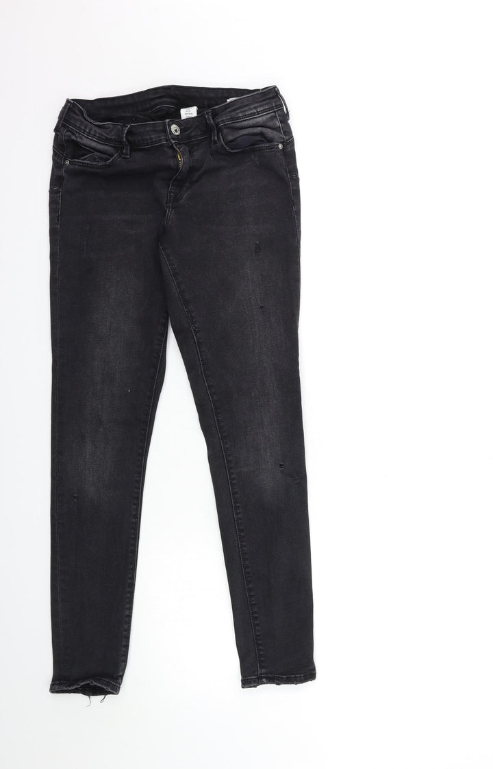H&M Womens Black  Denim Skinny Jeans Size 29 in L30 in