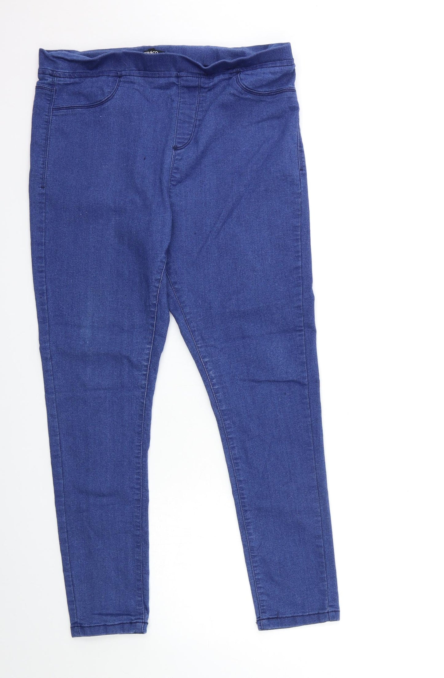 PEP&Co Womens Blue  Denim Jegging Jeans Size 16 L27 in