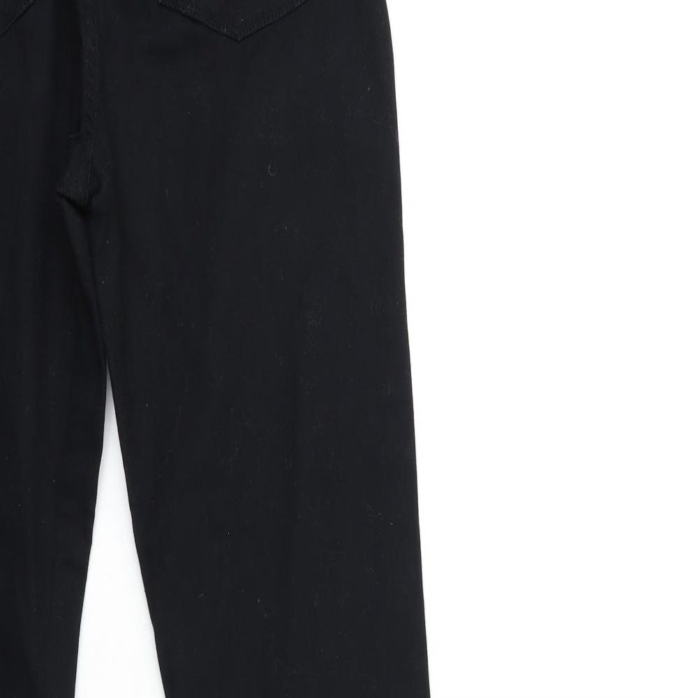 Papaya Womens Black  Denim Flared Jeans Size 12 L33 in