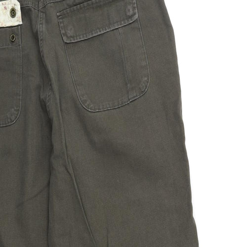 NEXT Womens Green   Cropped Trousers Size 16 L23 in