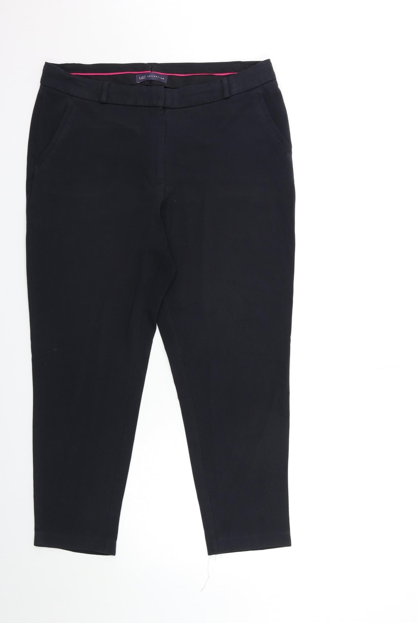 Marks and Spencer Womens Blue   Trousers  Size 14 L25 in