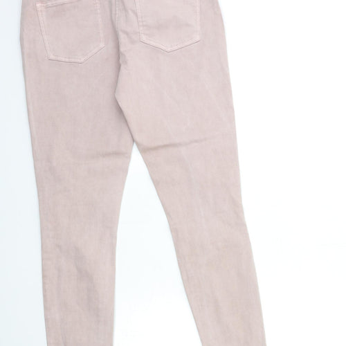 NEXT Womens Pink  Denim Skinny Jeans Size 12 L30 in