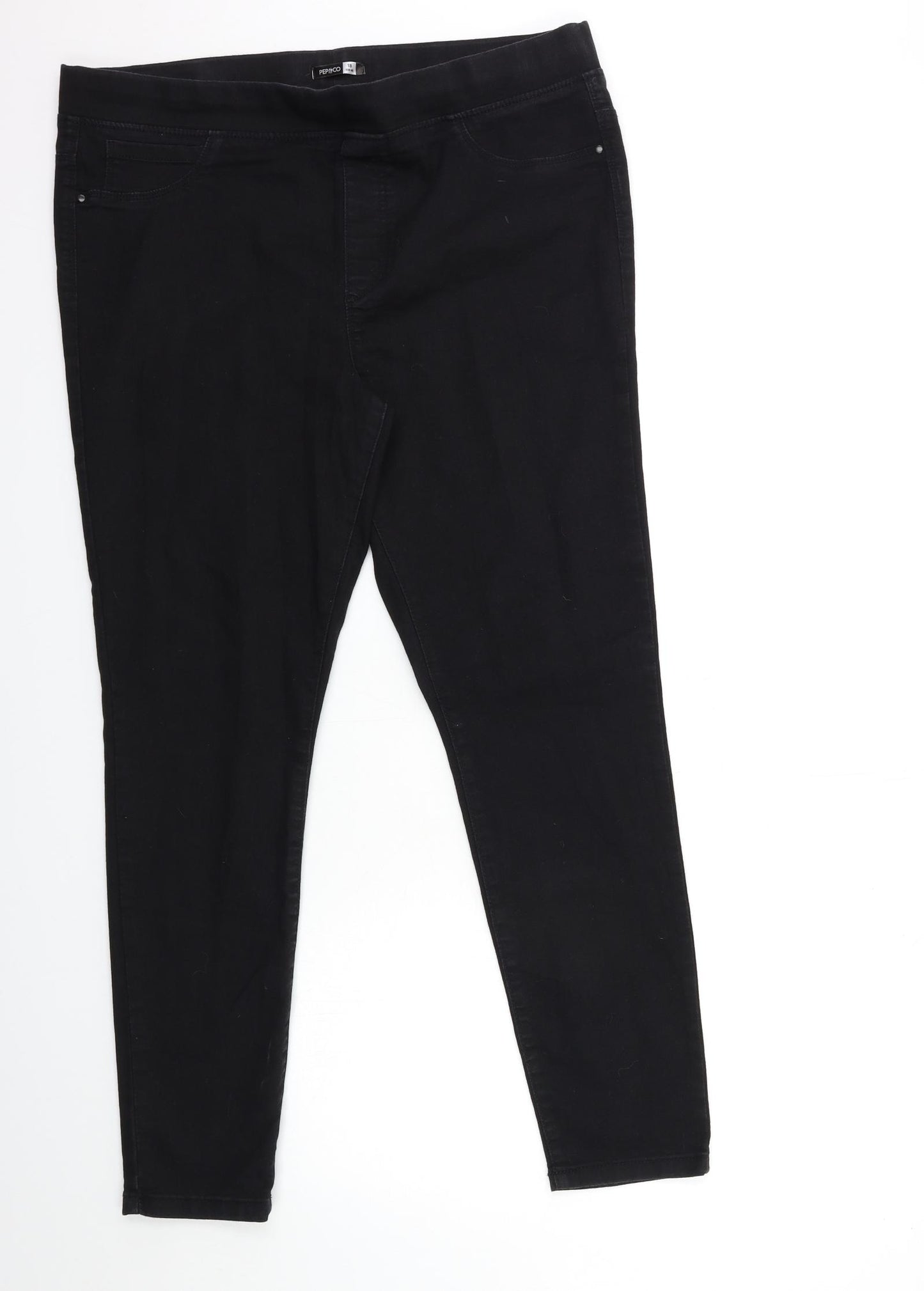 Pep&CO Womens Black  Denim Jegging Jeans Size 10 L29 in
