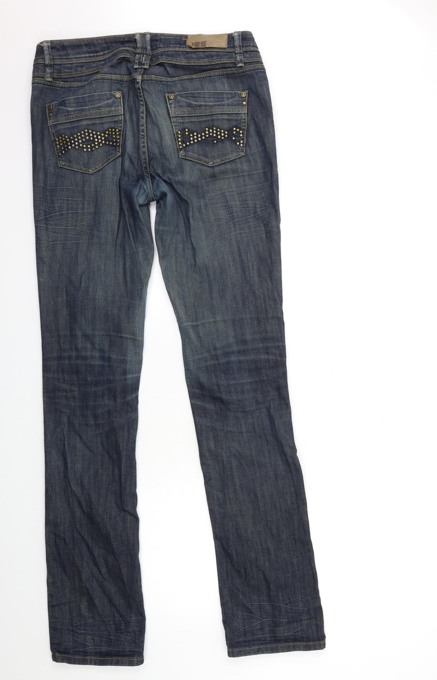 Yesyes Womens Blue  Denim Bootcut Jeans Size 12 L35 in