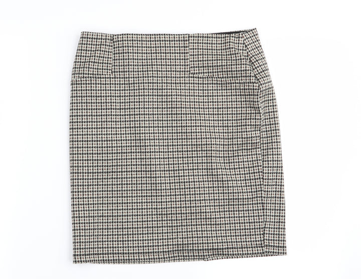 Stradivarius Womens Multicoloured Check Mini Skirt Size S - Stretch waistband