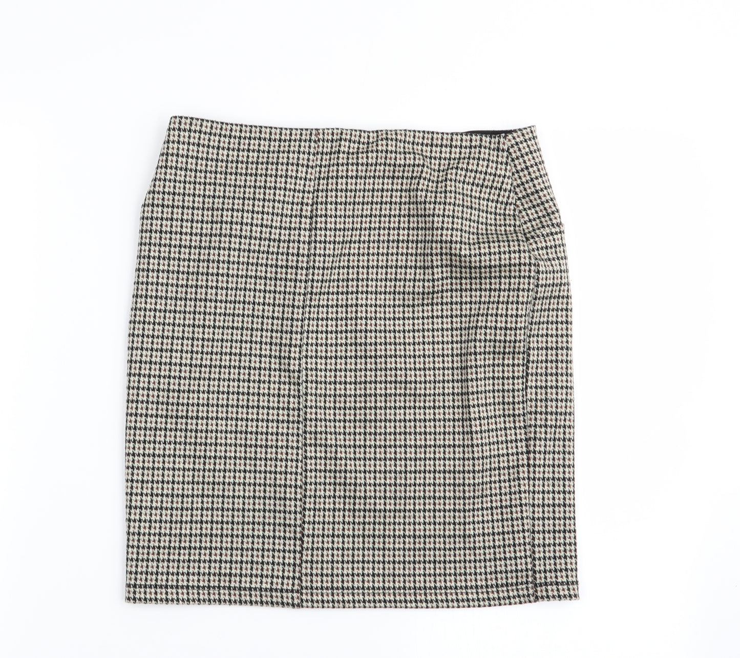 Stradivarius Womens Multicoloured Check  Mini Skirt Size S  - Stretch waistband