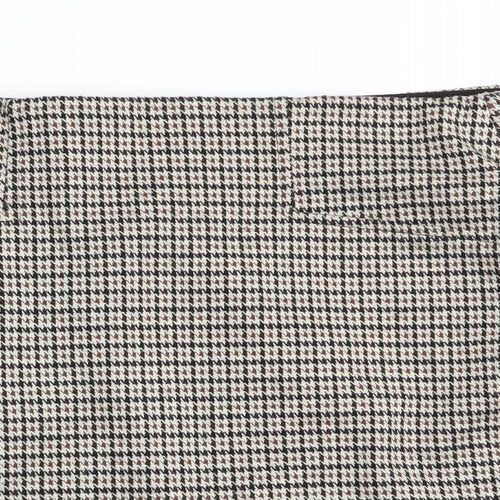 Stradivarius Womens Multicoloured Check  Mini Skirt Size S  - Stretch waistband