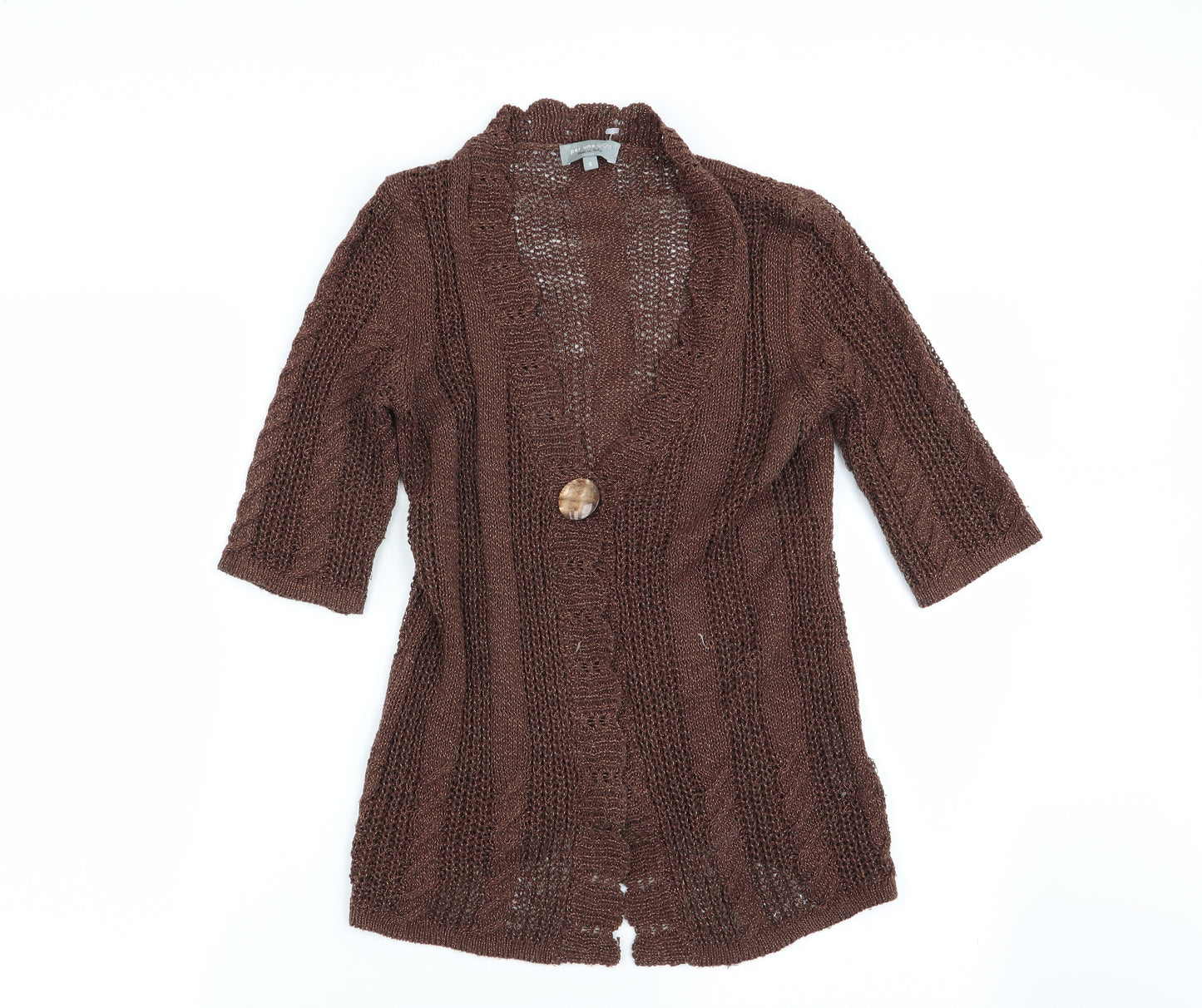 Per Una Womens Brown   Cardigan Jumper Size S
