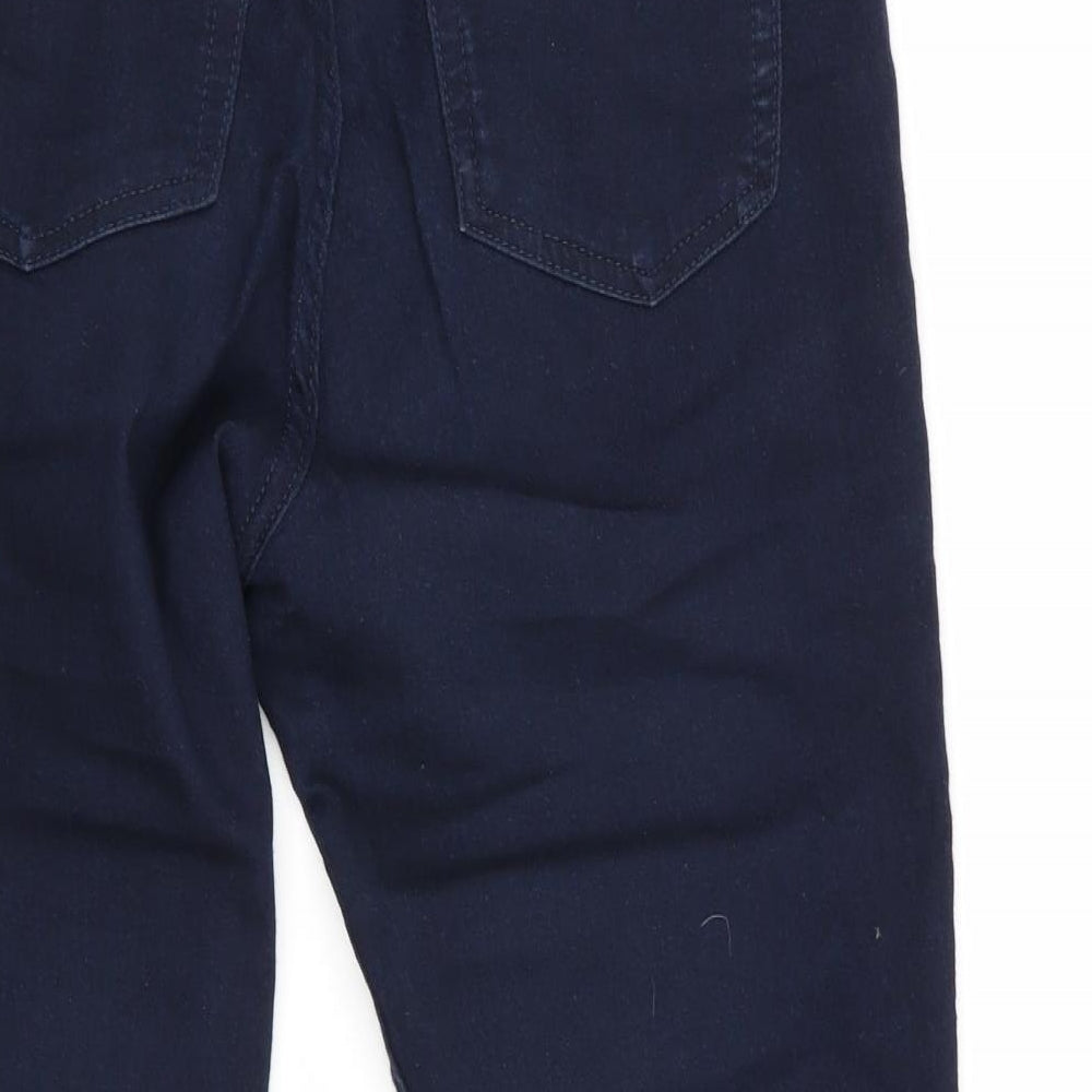 M&S Womens Blue   Capri Jeans Size 8 L22 in