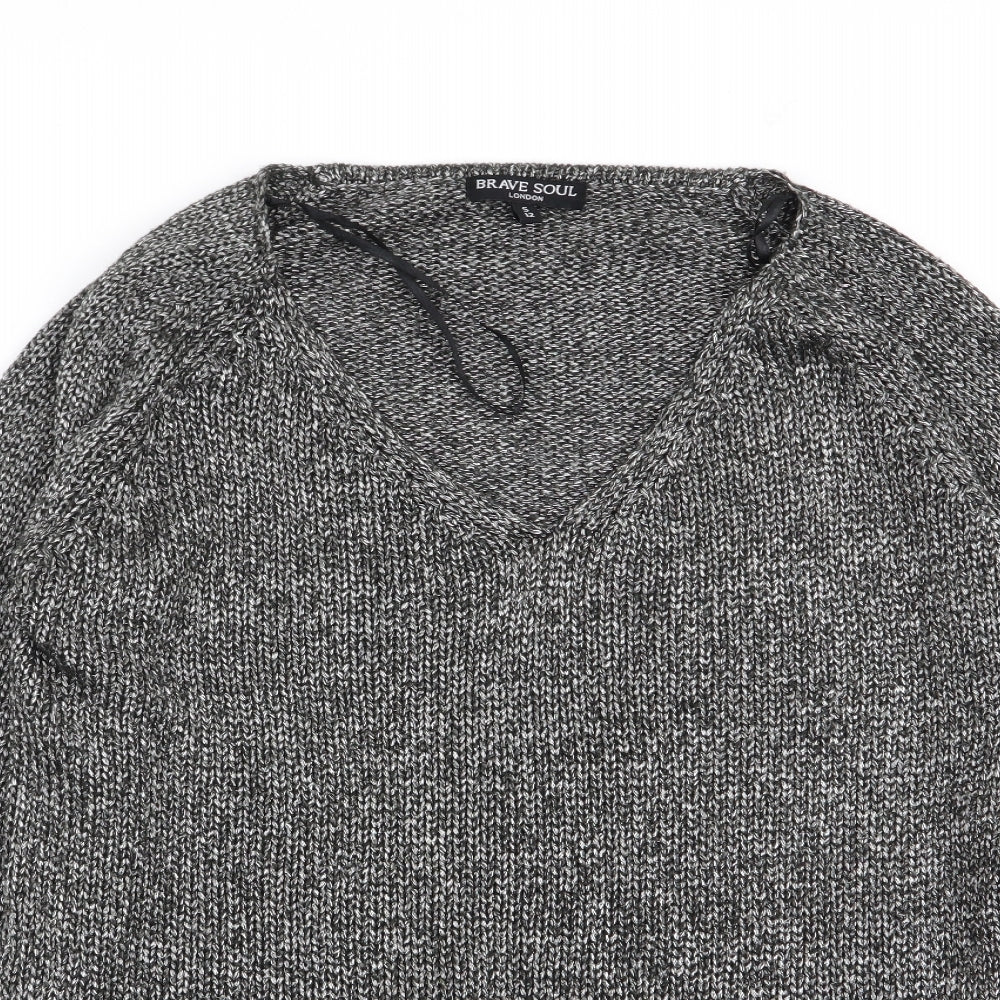Brave Soul Womens Grey   Pullover Jumper Size 12