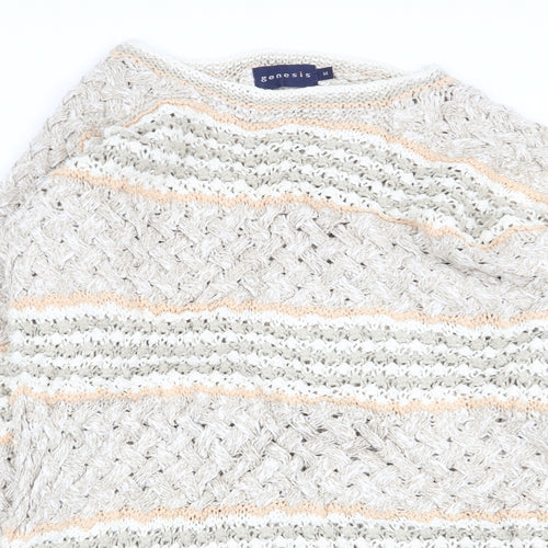 Genesis Womens Multicoloured Striped  Pullover Jumper Size M