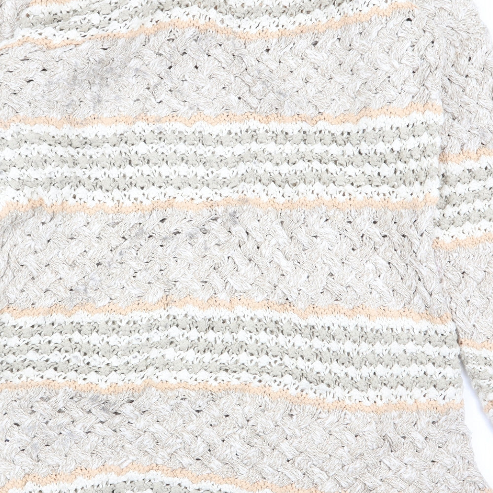 Genesis Womens Multicoloured Striped  Pullover Jumper Size M