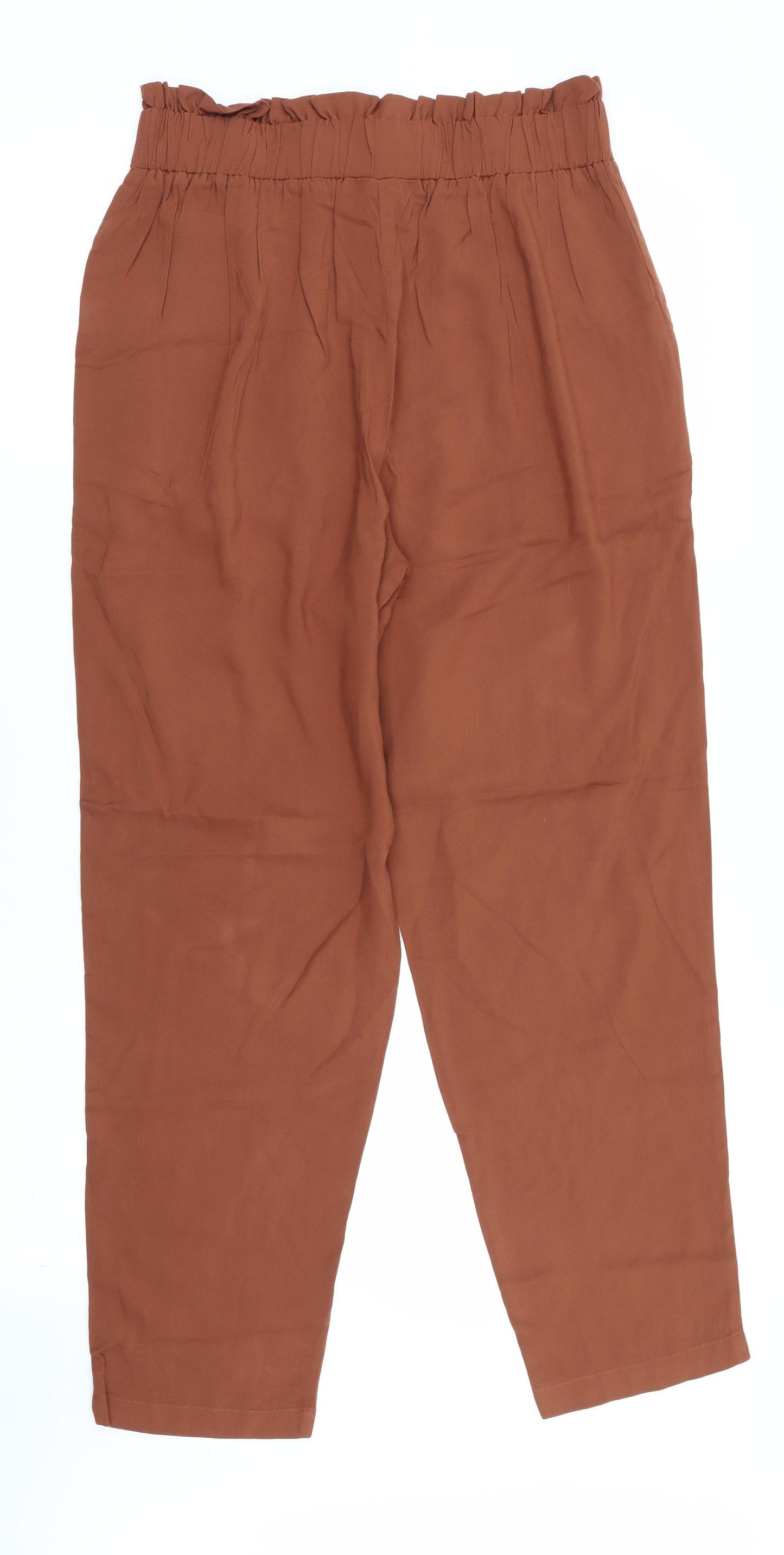 Primark Womens Brown   Trousers  Size 12 L27 in - Stretch waistband