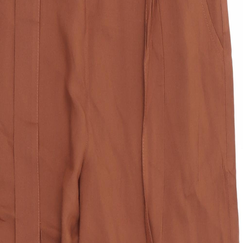 Primark Womens Brown   Trousers  Size 12 L27 in - Stretch waistband