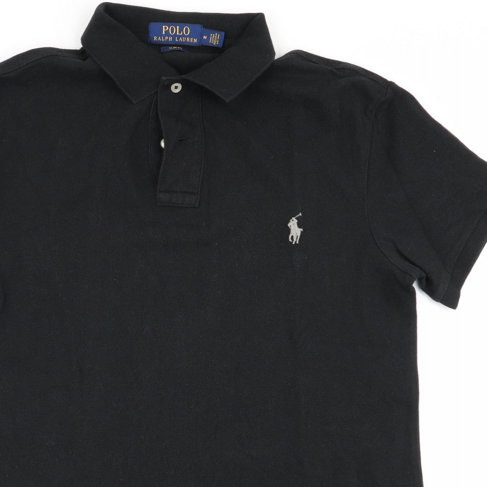 Ralph Lauren Mens Black    Polo Size M