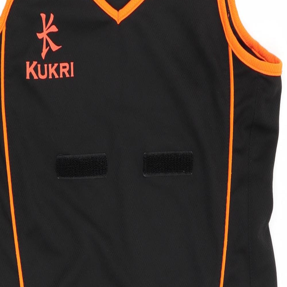 KUKR Womens Black   Basic Tank Size 12  - netball dress