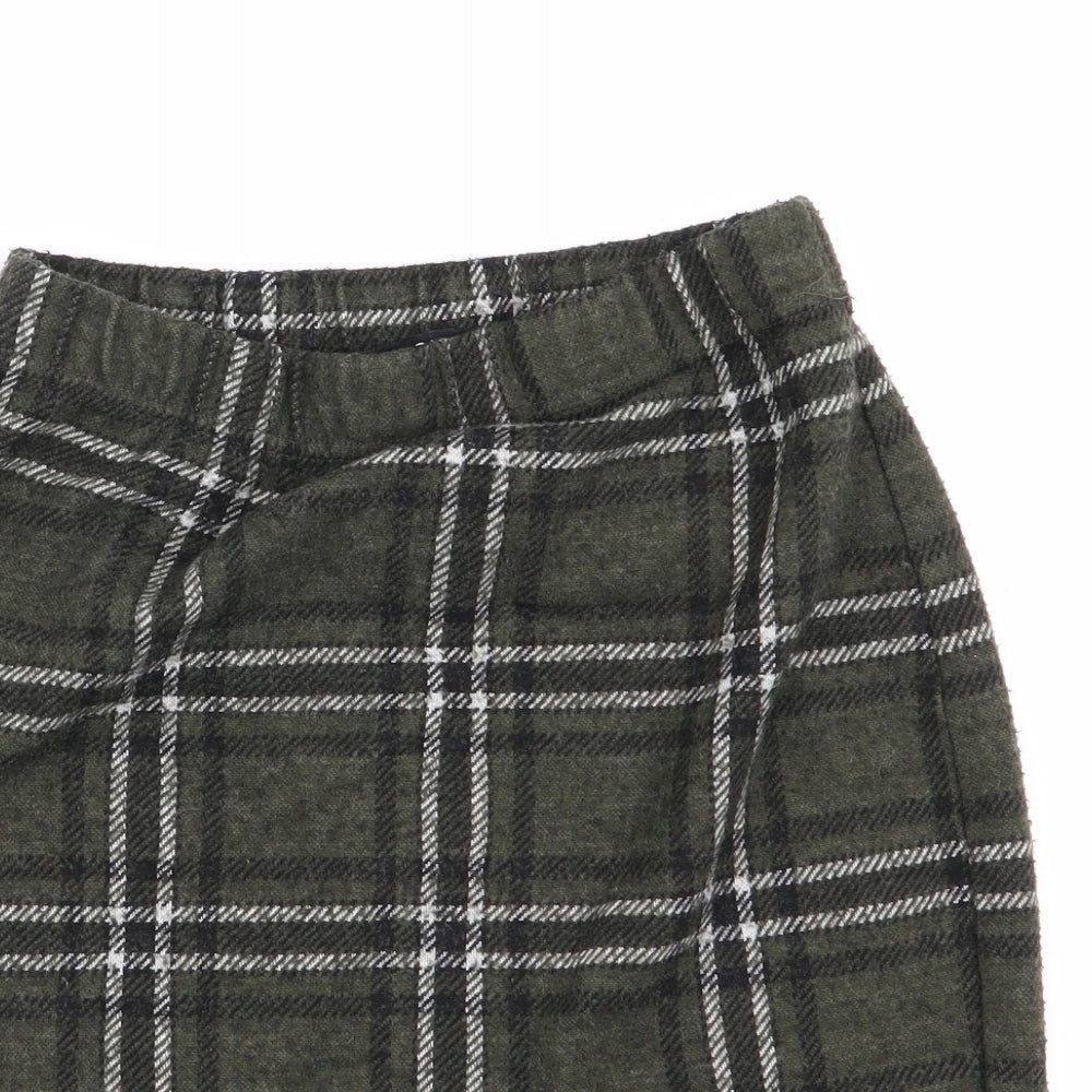 Select Womens Multicoloured Check  Mini Skirt Size 6  - Stretch waistband