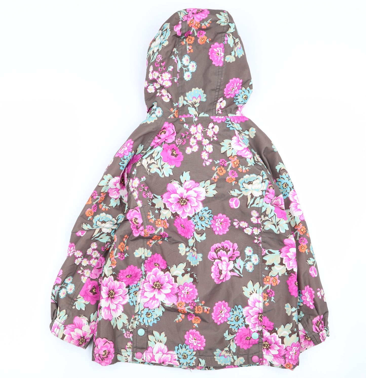 Joules Girls Multicoloured Floral  Basic Coat Coat Size 6 Years