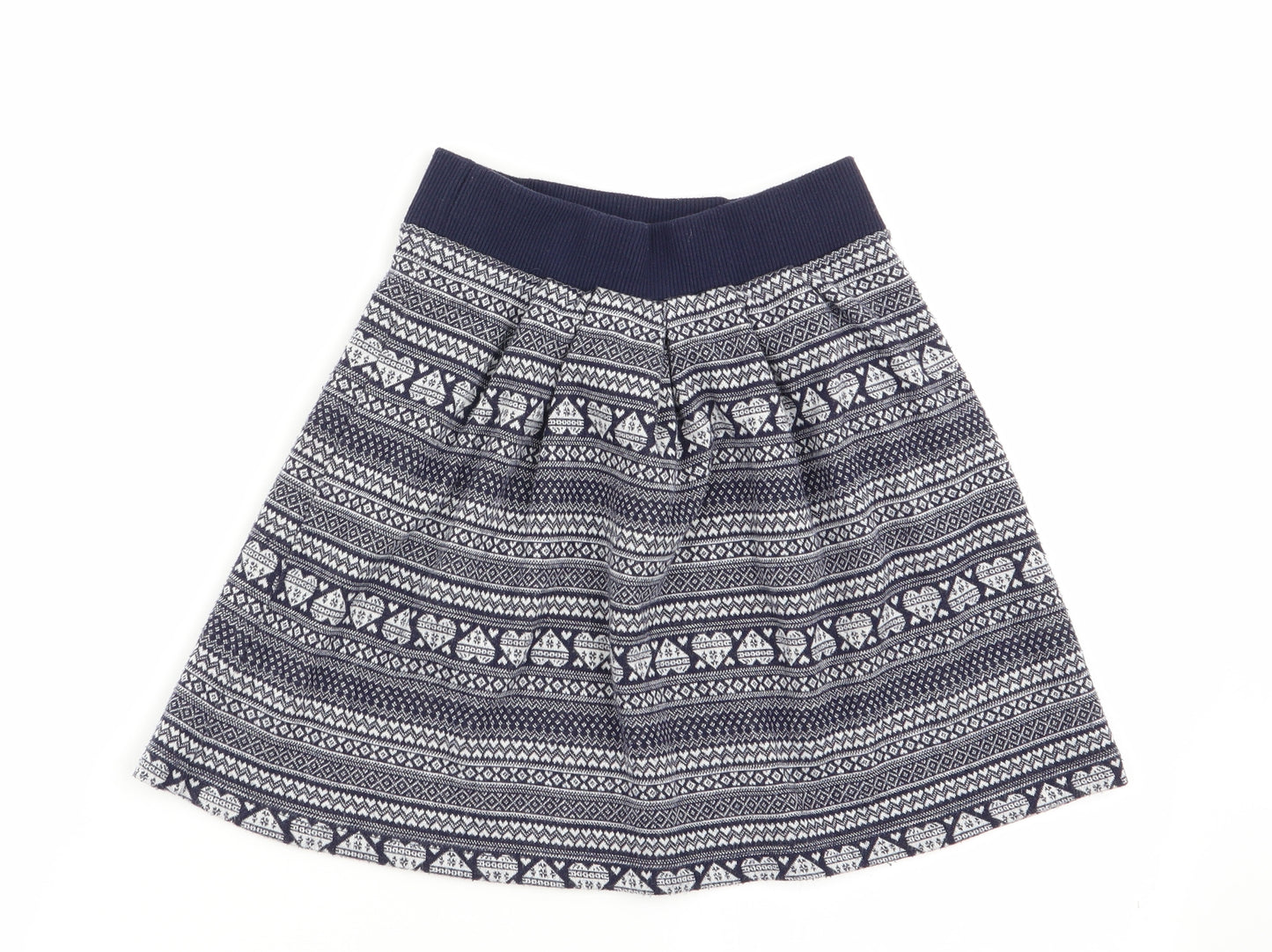 TU Girls Multicoloured Geometric  Flare Skirt Size 8 Years